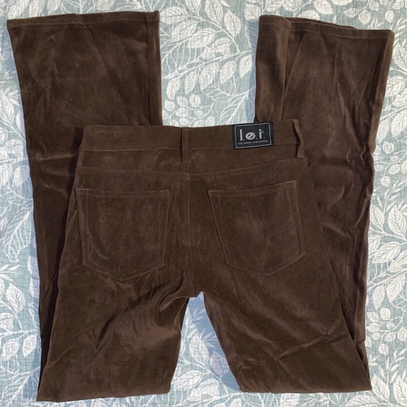 Vintage L.e.i. Velvet flared pants - Picture 3 of 4